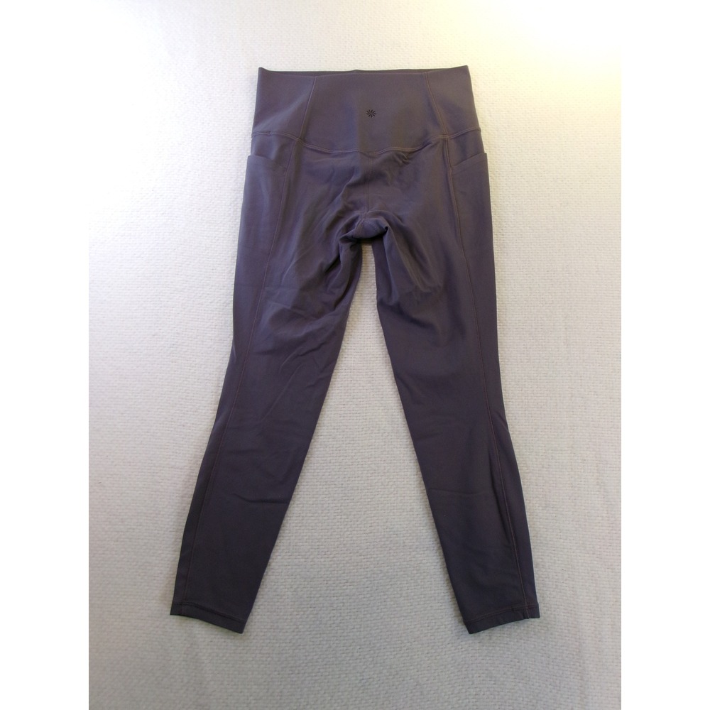 Athleta Salutation Stash 7/8 Tight Leggings Purple Petite Small SP Yoga Pockets - Picture 6 of 6